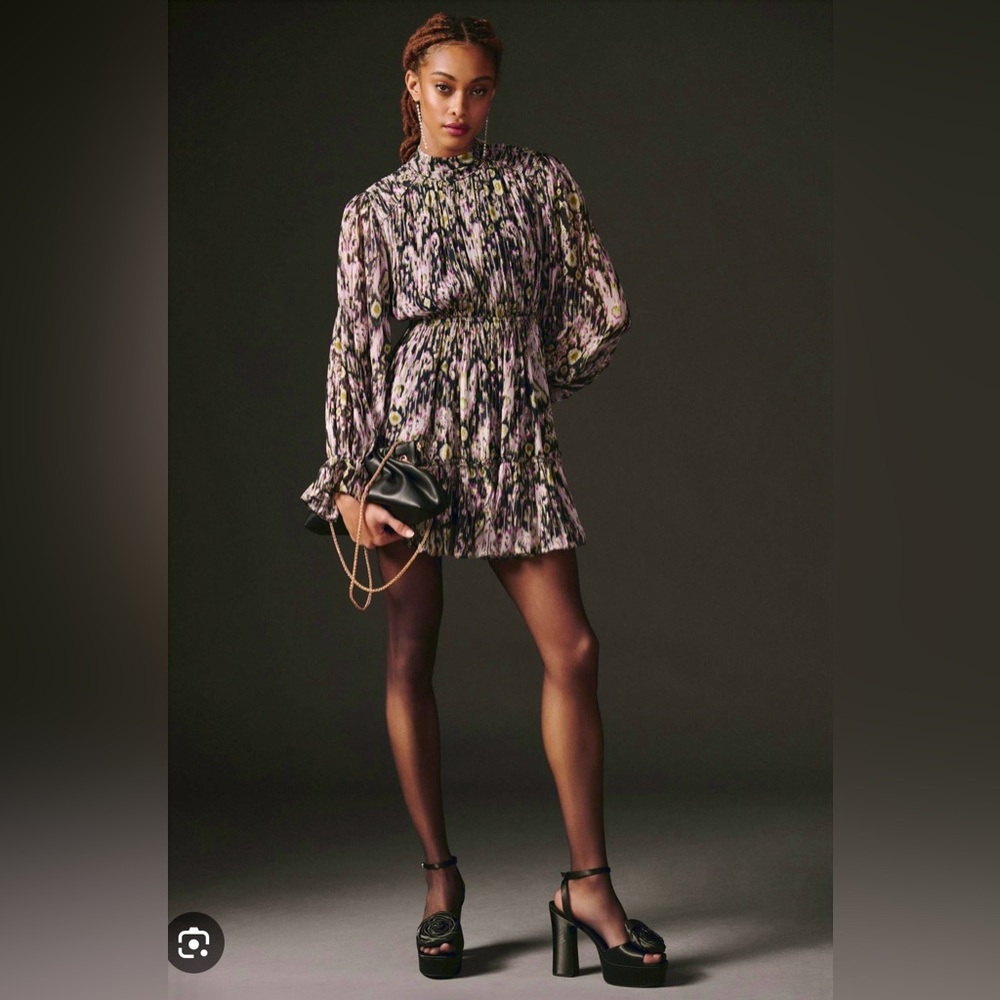 NEVER WORN: Anthropologie Hemant & Nandita Open-Back Mini Dress